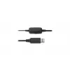 Kensington USB ausinės su mikrofonu, laidinės, biurui/skambučių centrui, ant galvos, juodos