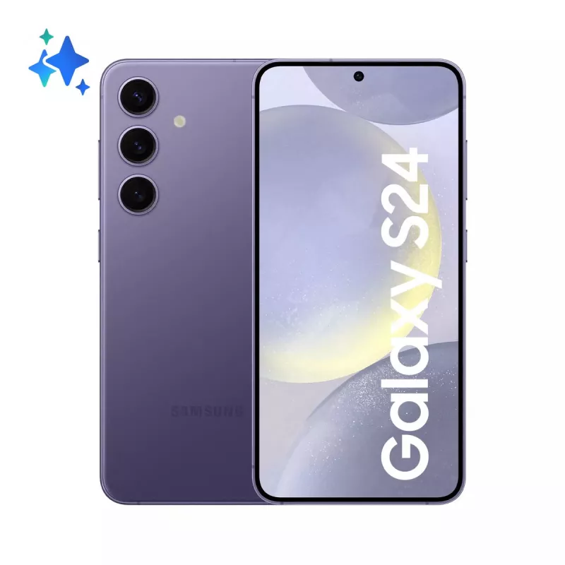 Išmanusis telefonas Samsung Galaxy S24 6,2 colio Dual SIM 5G, 6,2 colio Dynamic AMOLED, 8 GB RAM, 128 GB, Violetinė, IP68
