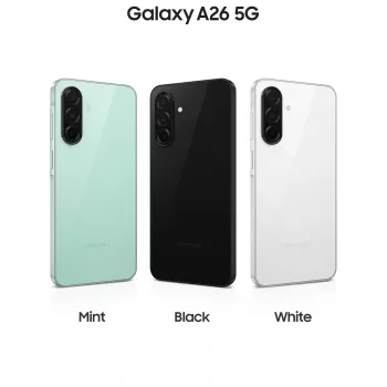 Samsung Galaxy A26 17 cm (6.7 colio) hibridinis dviejų SIM kortelių Android 15 5G USB Type-C 6 GB 128 GB 5000 mAh juodas