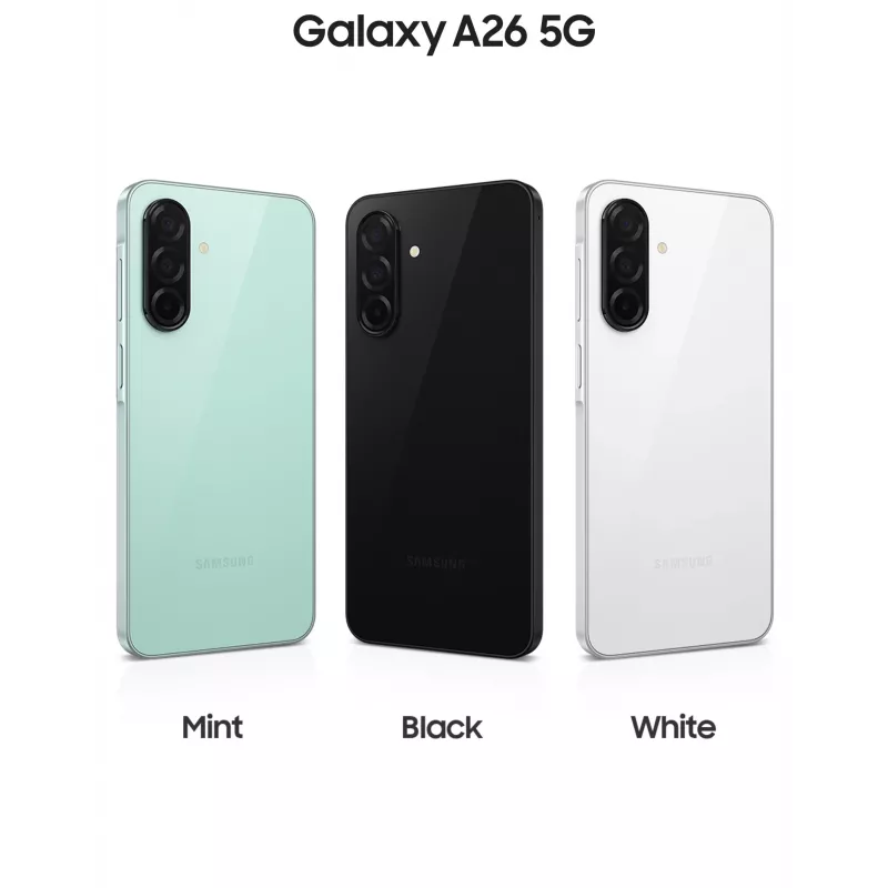 Samsung Galaxy A26 17 cm (6.7 colio) hibridinis dviejų SIM kortelių Android 15 5G USB Type-C 6 GB 128 GB 5000 mAh juodas