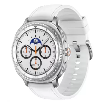 Samsung Galaxy Watch 8 Classic 3,3 cm (1,3 colio) AMOLED 46 mm Skaitmeninis 438 x 438 pikselių Jutiklinis ekranas Sidabrinis Wi-Fi GPS (palydovinis)