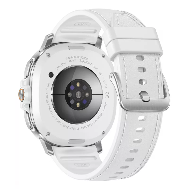 Samsung Galaxy Watch 8 Classic 3,3 cm (1,3 colio) AMOLED 46 mm Skaitmeninis 438 x 438 pikselių Jutiklinis ekranas Sidabrinis Wi-Fi GPS (palydovinis)