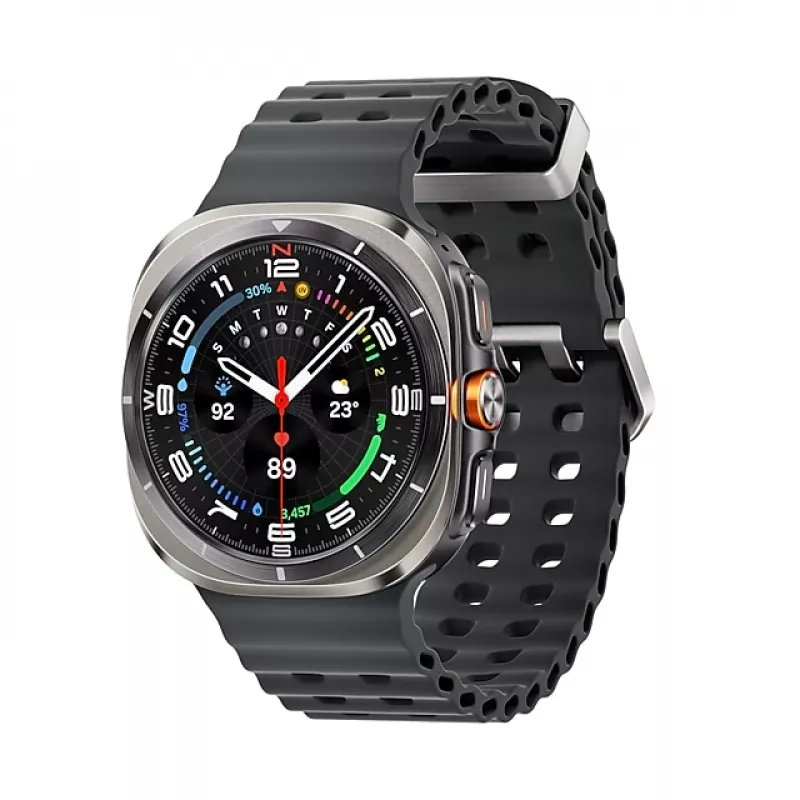 Samsung Galaxy Watch Ultra 3.81 cm (1.5 colio) AMOLED 47 mm Skaitmeninis 480 x 480 pikselių Jutiklinis ekranas 4G Sidabrinis, Titanas Wi-Fi GPS (palydovinis)