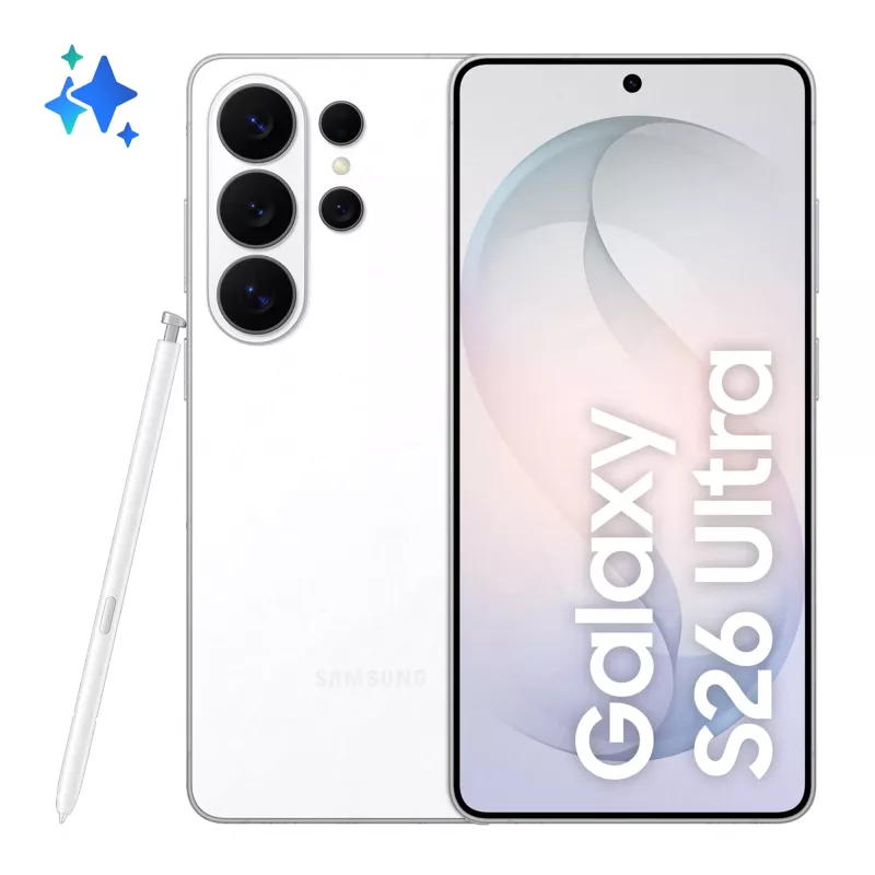 Samsung Galaxy S26 Ultra 17,5 cm (6,9 colio) Dual SIM Android 16.0 5G USB Type-C 16 GB 1 TB 5000 mAh balta