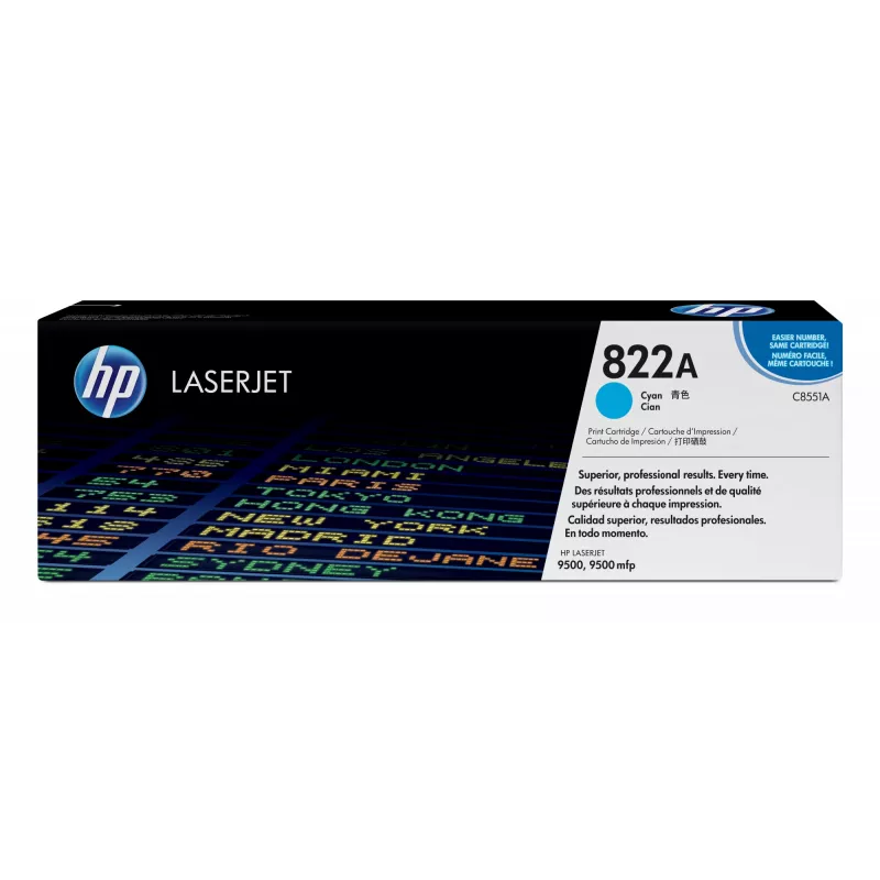 HP 822A Žydra Originali LaserJet tonerių kasetė 1 vnt.