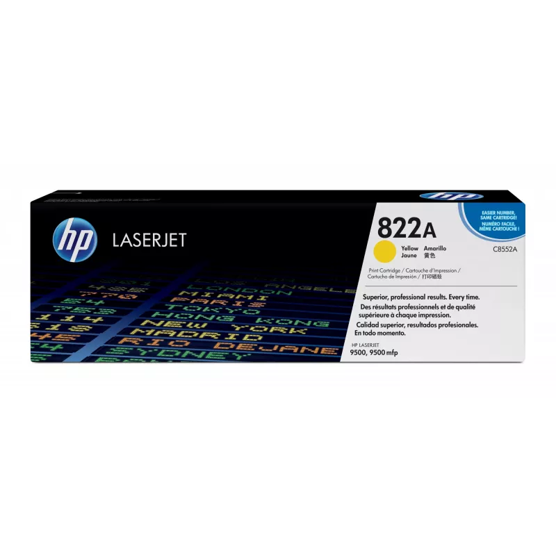 “HP 822A” geltona Originali “LaserJet” dažų kasetė, 1 vnt.
