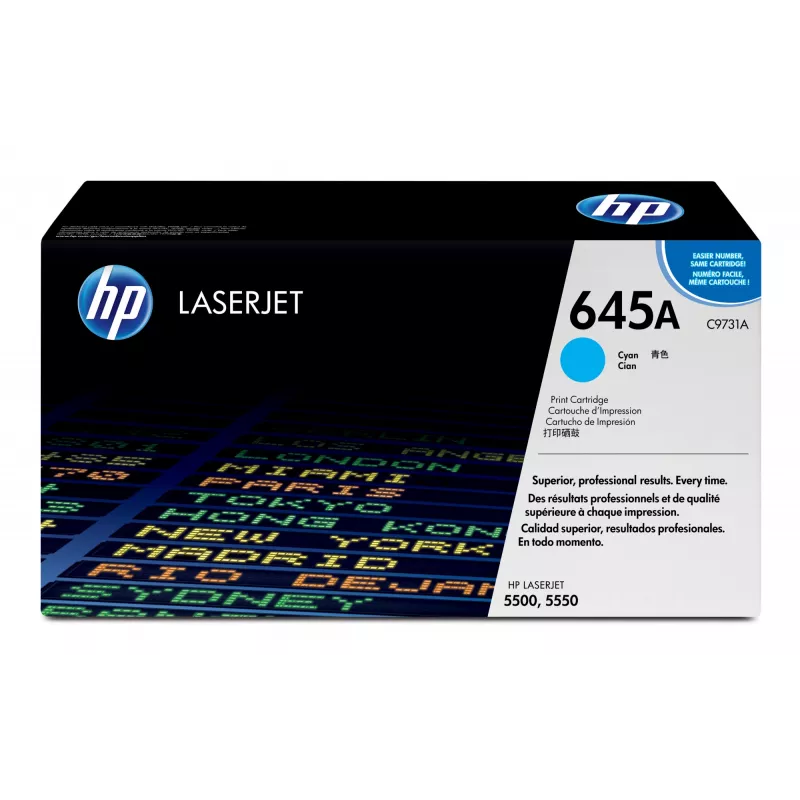 HP 645A žydra Originali LaserJet tono kasetė, 12000 puslapių, žydra, 1 vnt.