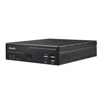Shuttle plonas PC DH610, S1700, 1x HDMI, 2x DP, 1x 2,5 col., 2x M.2, 2x LAN (Intel 1G + 2,5G), 2x COM, 24/7 nepertraukiamas veikimas, komplekt. VESA