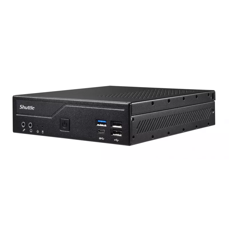 Shuttle plonas PC DH610, S1700, 1x HDMI, 2x DP, 1x 2,5 col., 2x M.2, 2x LAN (Intel 1G + 2,5G), 2x COM, 24/7 nepertraukiamas veikimas, komplekt. VESA