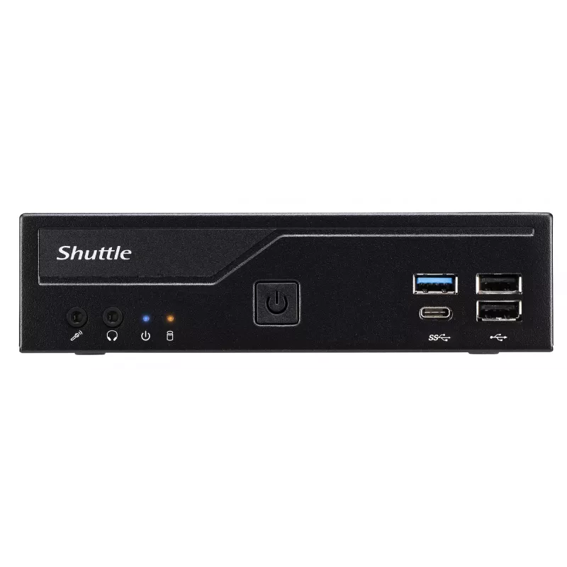Shuttle plonas PC DH610, S1700, 1x HDMI, 2x DP, 1x 2,5 col., 2x M.2, 2x LAN (Intel 1G + 2,5G), 2x COM, 24/7 nepertraukiamas veikimas, komplekt. VESA