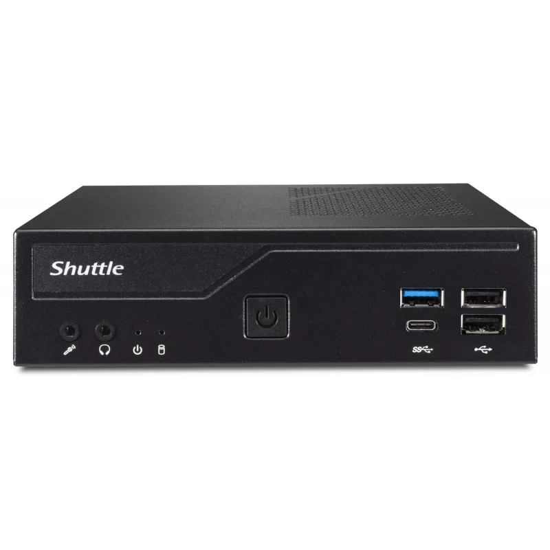 Shuttle plonas PC DH610, S1700, 1x HDMI, 2x DP, 1x 2,5 col., 2x M.2, 2x LAN (Intel 1G + 2,5G), 2x COM, 24/7 nepertraukiamas veikimas, komplekt. VESA