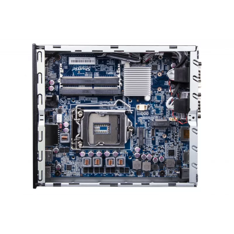 Shuttle plonas PC DH610, S1700, 1x HDMI, 2x DP, 1x 2,5 col., 2x M.2, 2x LAN (Intel 1G + 2,5G), 2x COM, 24/7 nepertraukiamas veikimas, komplekt. VESA