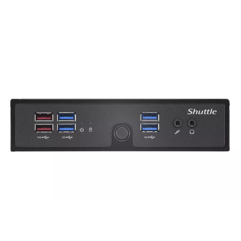 Shuttle XPC plonas Barebone DS50U5, i5-1335U, 2x LAN (1x 2.5Gbit ,1x 1Gbit), 1xCOM,1xHDMI,1xDP, 1x VGA, be ventiliatoriaus, 24/7 nuolatiniam darbui