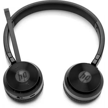 HP UC Wireless Duo laisvų rankų įranga, belaidė, biurui / skambučių centrui, 310 g, ausinės, juoda