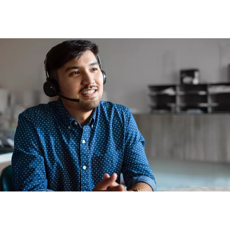 HP UC Wireless Duo laisvų rankų įranga, belaidė, biurui / skambučių centrui, 310 g, ausinės, juoda