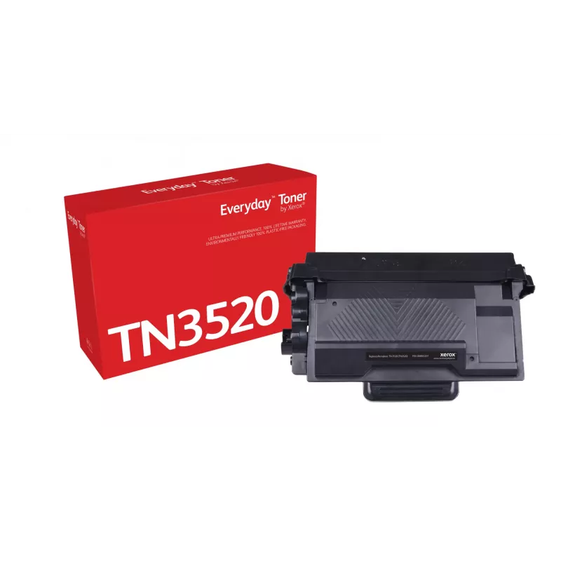 Everyday™ juodas dažiklis, Xerox, suderinamas su Brother TN3520, didelės talpos
