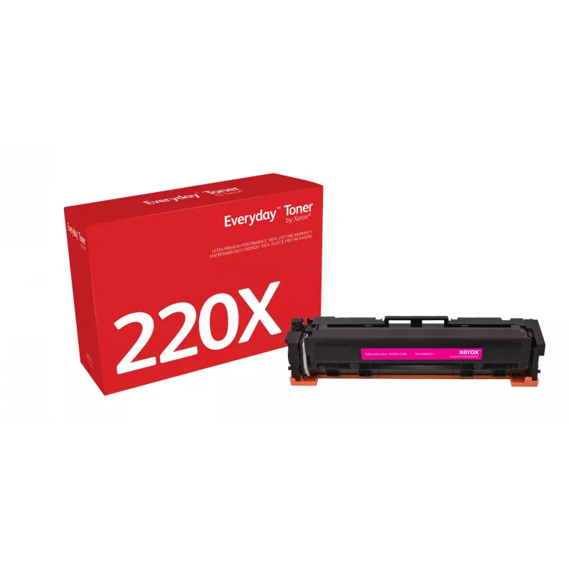 Everyday™ Magenta Toner by Xerox suderinamas su HP 220X (W2203X), Didelės talpos