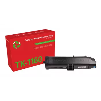 „Everyday™ Juoda“ perdirbtas toneris pagal „Xerox“, suderinamas su „Kyocera TK-1160“, standartinė talpa