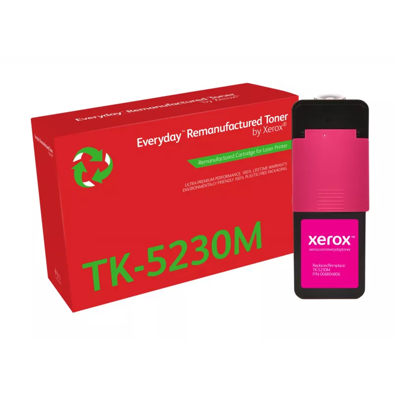 Everyday™ Magenta perdirbtas dažiklis, pagamintas Xerox, suderinamas su Kyocera TK-5230M, standartinės talpos