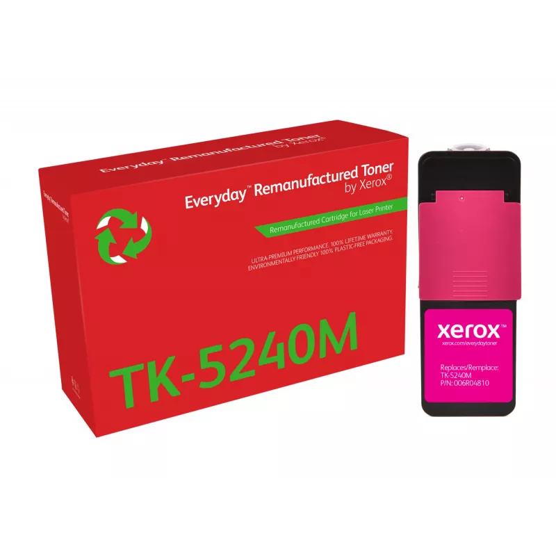 „Everyday™“ Magenta perdirbtas toneris pagal „Xerox“, suderinamas su „Kyocera TK-5240M“, standartinės talpos