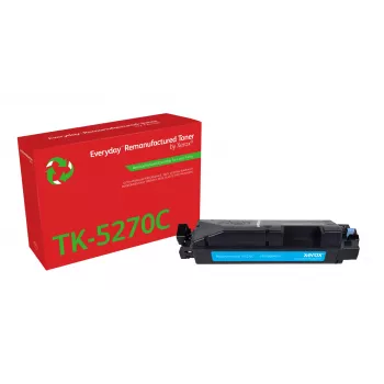 Everyday™ žydros spalvos atnaujintas dažų miltelių kasetė, kurią pagamino Xerox, suderinama su Kyocera TK-5270C, standartinės talpos