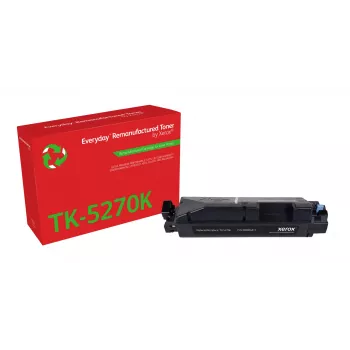 Everyday™ juodas perdirbtas Xerox dažų miltelių kasetė, suderinama su Kyocera TK-5270K, standartinės talpos