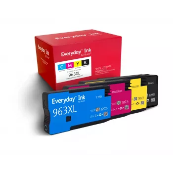 „Everyday™ Multipack Ink by Xerox“ suderinama su HP HP963XL (HP963XL MULTIPACK), didelės talpos