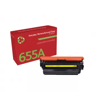 Everyday™ Geltona Remanufactured Toner by Xerox Suderinama su HP 655A (CF452A), Standard capacity