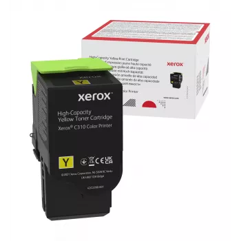 Xerox Genuine ® C310 spalvoto spausdintuvo/C315 spalvoto daugiafunkcio spausdintuvo geltona didelės talpos dažų kasetė (5500 puslapių) - 006R04367