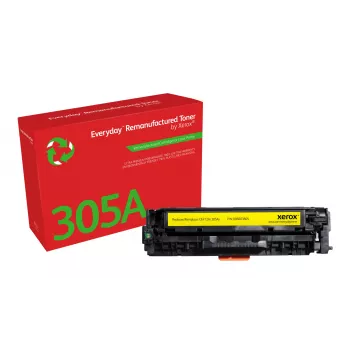 Everyday™ Geltona Remanufactured Toner by Xerox, suderinamas su HP 305A (CE412A), standartinės talpos