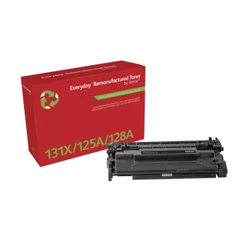 „Everyday™“ juodas atnaujintas dažų miltelių kasetė, pagaminta „Xerox“, suderinama su HP 131X (CF210X), didelės talpos