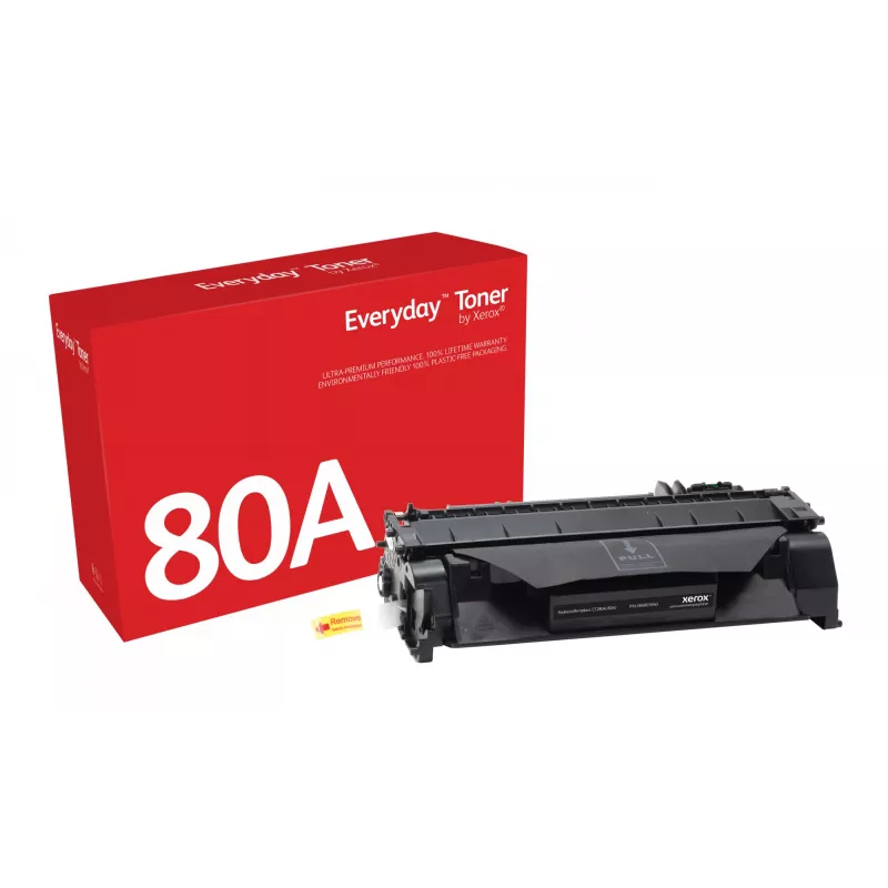 „Everyday™“ juodas dažiklis, „Xerox“, suderinamas su HP 80A (CF280A), standartinės talpos