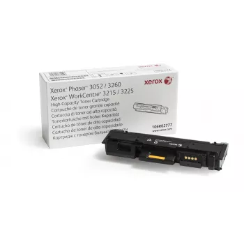 Xerox Genuine Phaser® 3052/3260, WorkCentre® 3215/3225 juodos spalvos didelės talpos dažų kasetė (3000 puslapių) - 106R02777
