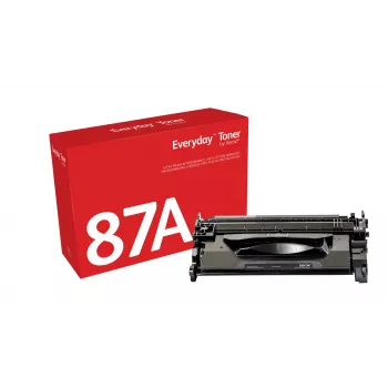 Everyday™ juodas dažų kasetė („Xerox“), suderinama su HP 87A (CF287A), standartinės talpos