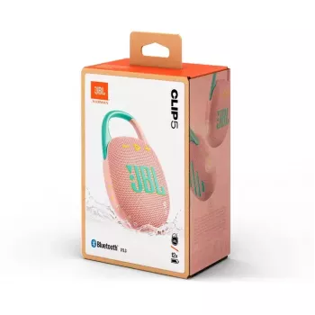 Nešiojamas garsiakalbis JBL Clip 5 Mint (JBLCLIP5PINK)