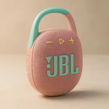 Nešiojamas garsiakalbis JBL Clip 5 Mint (JBLCLIP5PINK)