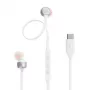 JBL Tune 310C ausinės su laidu į ausis skambučiams / muzikai USB Type-C baltos