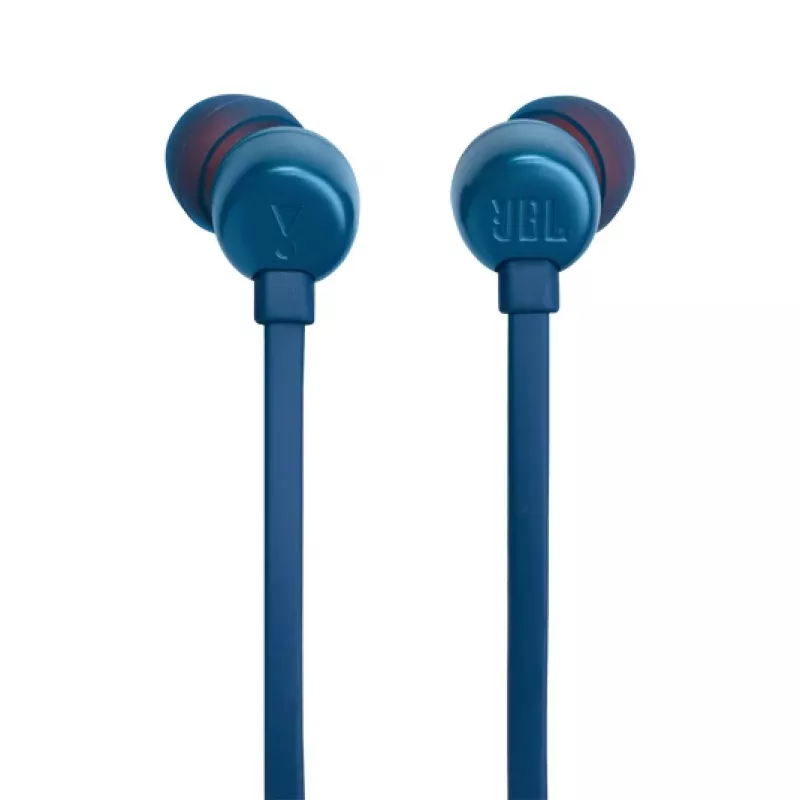 JBL Tune 310C USB ausinės su mikrofonu, laidinės, į ausis įdedamos, skambučiams/muzikai, USB Type-C, mėlynos