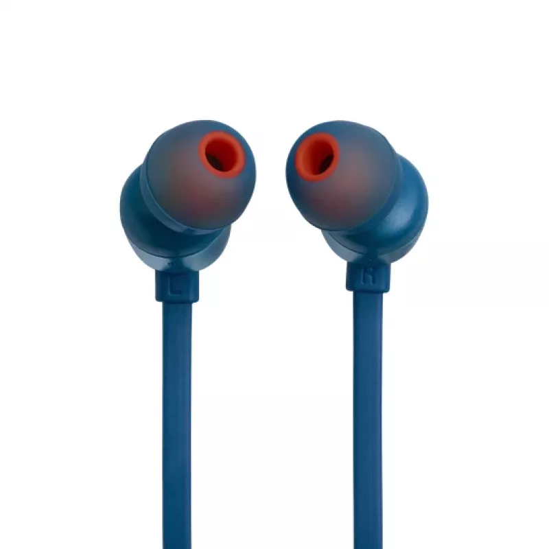 JBL Tune 310C USB ausinės su mikrofonu, laidinės, į ausis įdedamos, skambučiams/muzikai, USB Type-C, mėlynos