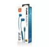JBL Tune 310C USB ausinės su mikrofonu, laidinės, į ausis įdedamos, skambučiams/muzikai, USB Type-C, mėlynos