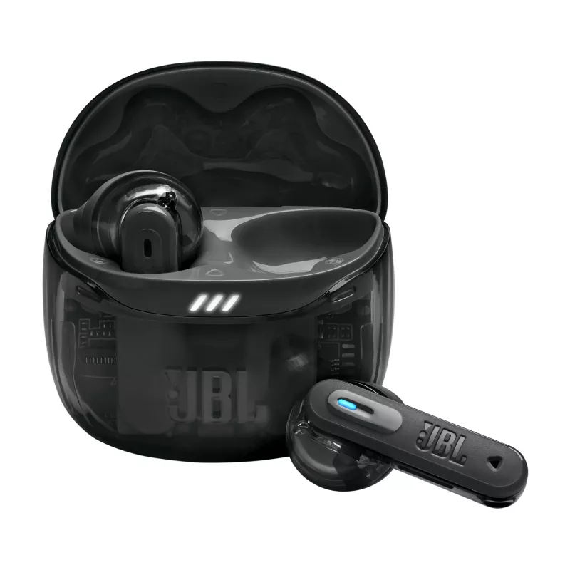 JBL Tune Flex 2 Ghost Edition ausinės True Wireless Stereo (TWS) į ausis įdedamos Skambučiams / Muzikai Bluetooth Juoda
