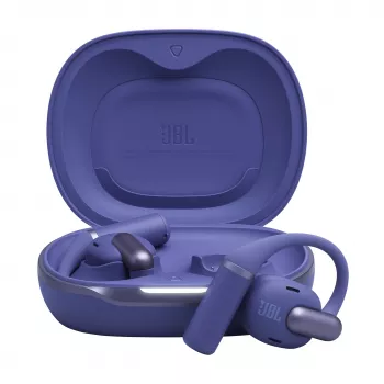 Ausinės JBL Sense Pro TWS ausų kabliukas, Bluetooth, USB-C įkrovimo stovas, 20–40000 Hz, mėlynos, 95,2 g