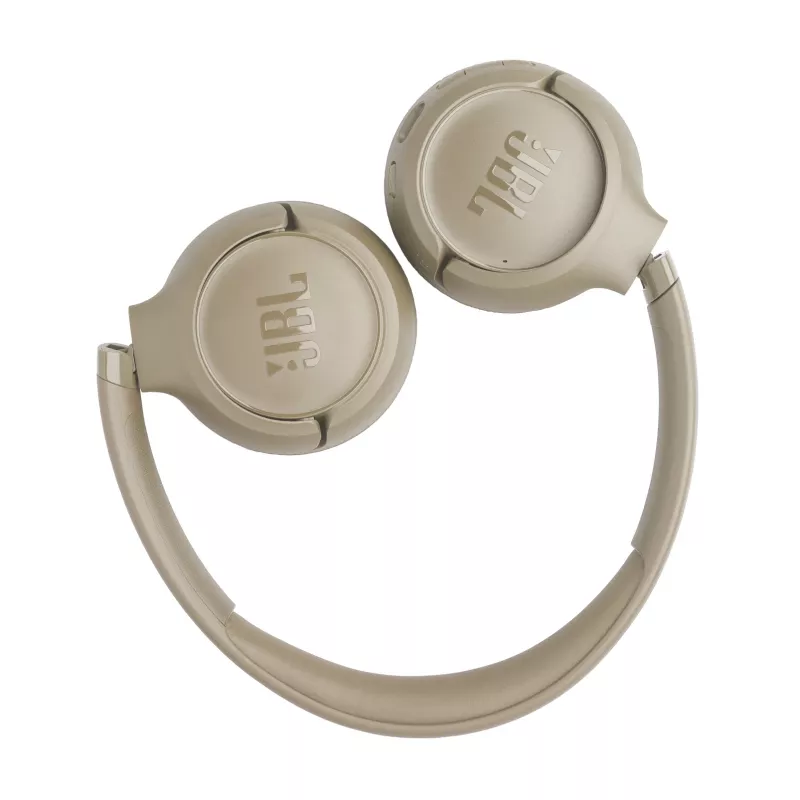 JBL Tune 530BT belaidės ausinės su galvos lankeliu, skirtos skambučiams / muzikai, USB Type-C, Bluetooth, smėlinės