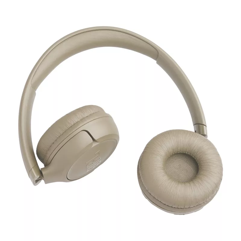 JBL Tune 530BT belaidės ausinės su galvos lankeliu, skirtos skambučiams / muzikai, USB Type-C, Bluetooth, smėlinės