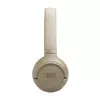JBL Tune 530BT belaidės ausinės su galvos lankeliu, skirtos skambučiams / muzikai, USB Type-C, Bluetooth, smėlinės