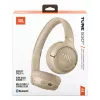 JBL Tune 530BT belaidės ausinės su galvos lankeliu, skirtos skambučiams / muzikai, USB Type-C, Bluetooth, smėlinės