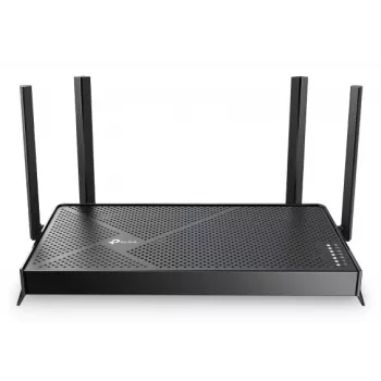 Stalinis belaidis maršruto parinktuvas TP-Link EB210 Pro — Dviejų juostų 2,4/5 GHz, Wi‑Fi 7 (802.11be), 2,5 Gigabit Ethernet, 5 LAN prievadai, USB, Juodas