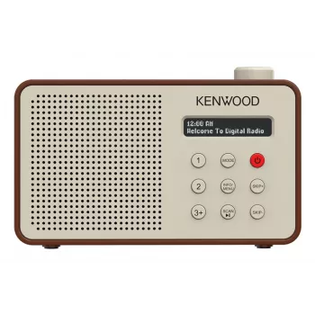 Kenwood CRM25DABT nešiojamas skaitmeninis radijas, Mocha spalvos