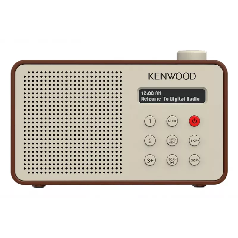 Kenwood CRM25DABT nešiojamas skaitmeninis radijas, Mocha spalvos