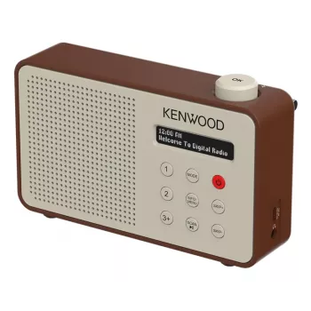 Kenwood CRM25DABT nešiojamas skaitmeninis radijas, Mocha spalvos